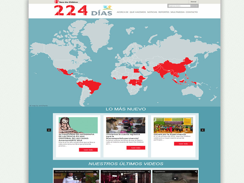 Sitio web Save The Children